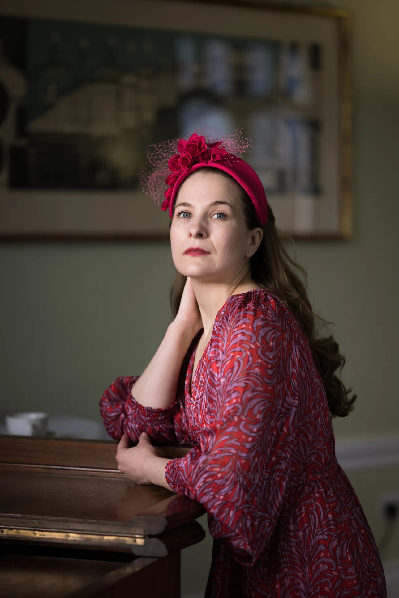 Hot Pink Silk Bandeaux